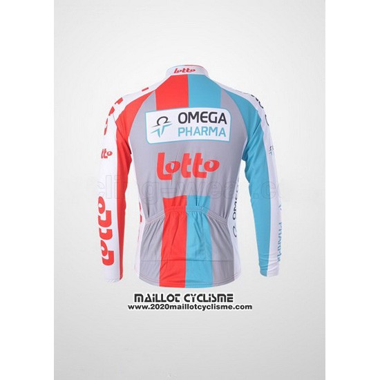 2011 Maillot Ciclismo Omega Pharma Lotto Beige Manches Longues et Cuissard
